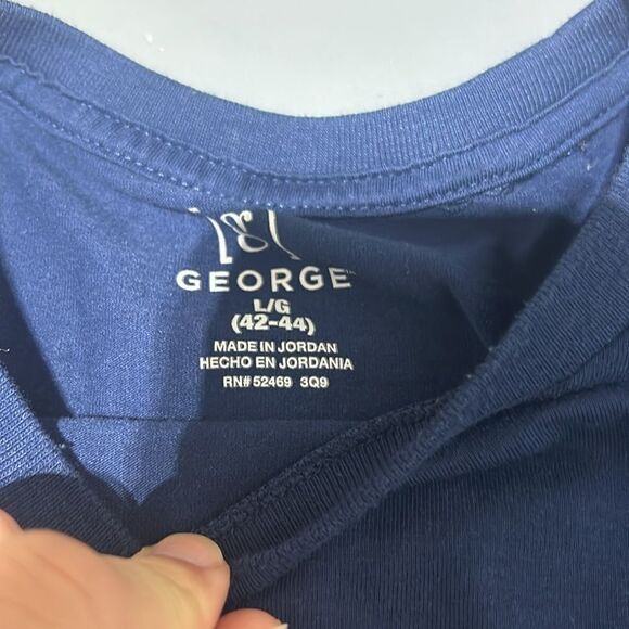 George Navy Blue Short Sleeve Shirt - Picture 4 of 5